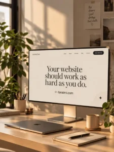 Blog post pic of laptop quote in it